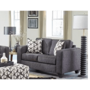 Albany Granite Loveseat Black