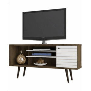 Liberty 55" TV Stand Brown/White