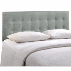 Emily Queen Fabric Headboard Gray