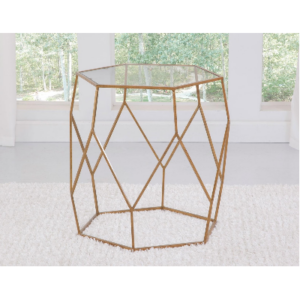 Roxy Hexagon End Table 24" Height