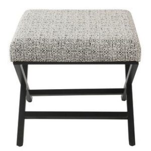 Boucher Modern Metal X-base Ottoman