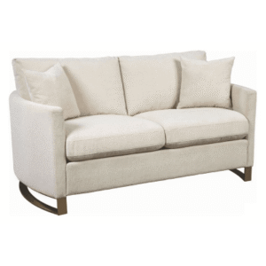 Corliss Curved Arm Loveseat Beige