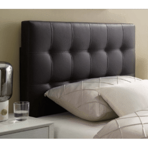 Lily Twin Vinyl Headboard Brown