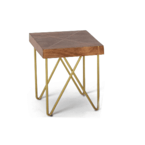 Walter Brass Inlay End Table
