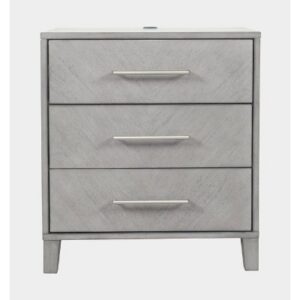 Eloquence Grey Nightstand