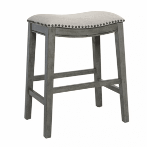 Saddle Counter Stool - Grey