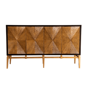 Black and Gold Accent Cabinet